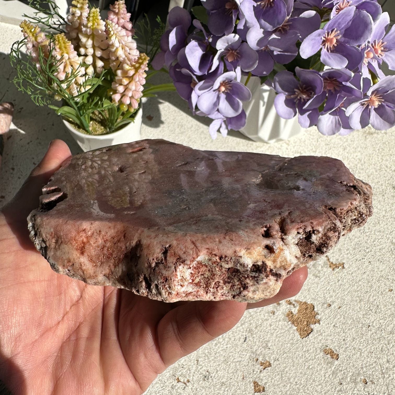 Pink Amethyst - Slice - 13 Pink Amethyst - Slice - 13